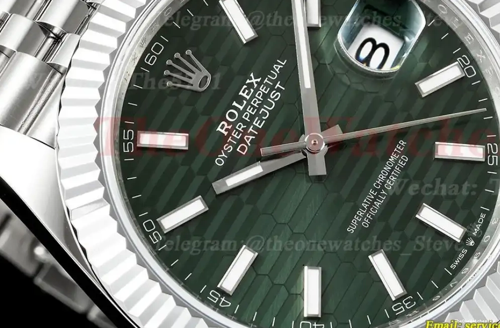 VR3235 Dial SS 41mm Green Textured 126334 JQF Datejust Jub SS 0512